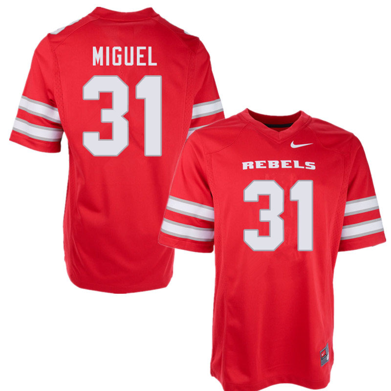Men #31 Avery Miguel UNLV Rebels College Football Jerseys Sale-Red - Click Image to Close